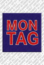 MAGNET-STORIES Montag - Magnet mit dem Wort Montag