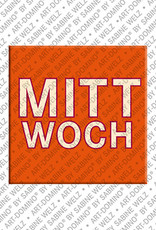 MAGNET-STORIES Mittwoch - aimant avec le mot Mittwoch