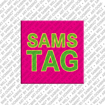 MAGNET-STORIES Samstag - magnet with the word Samstag