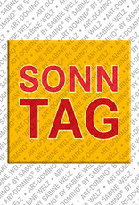 MAGNET-STORIES Sonntag - Magnet mit dem Wort Sonntag