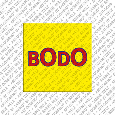 ART-DOMINO® BY SABINE WELZ Bodo - Magnet with the name Bodo