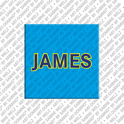 ART-DOMINO® BY SABINE WELZ James - Magnet mit dem Vornamen James