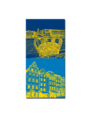 MAGNET-STORIES Stockholm - Blick königl. Schloß+Krone + Gamla Stan