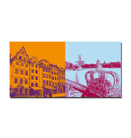 MAGNET-STORIES Picture on canvas - Sweden - Stockholm - 5310