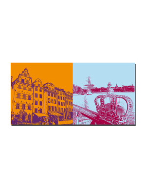 MAGNET-STORIES Stockholm - Gamla Stan + Krone + Segelschiff