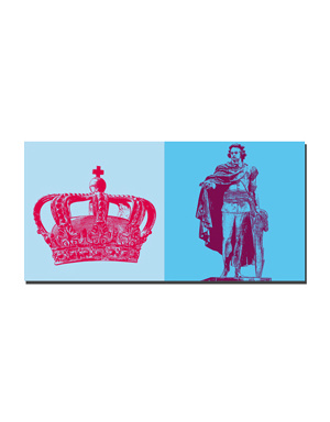 MAGNET-STORIES Stockholm - Krone - Skeppsholmbron + Statue König Gustaf III