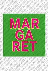 ART-DOMINO® BY SABINE WELZ Margaret - Magnet mit dem Vornamen Margaret