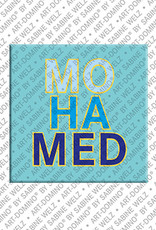 ART-DOMINO® BY SABINE WELZ Mohamed - Magnet with the name Mohamed
