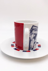 ART-DOMINO® BY SABINE WELZ Berlin Espresso cup 01 - Brandenburg Gate + Berlin Bear