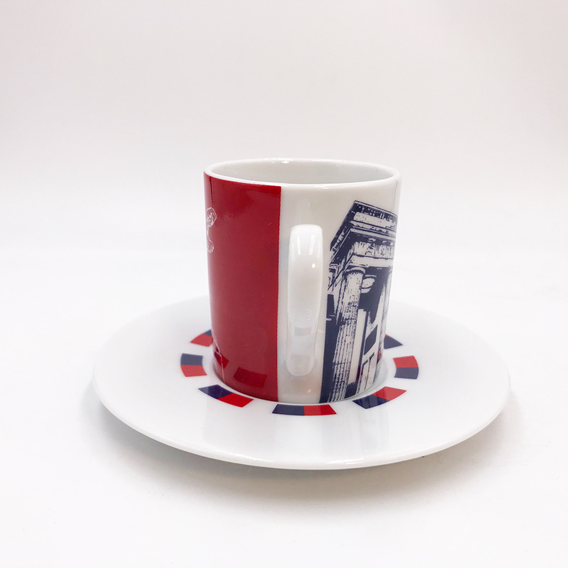 ART-DOMINO® BY SABINE WELZ Berlin Espresso cup 01 - Brandenburg Gate + Berlin Bear