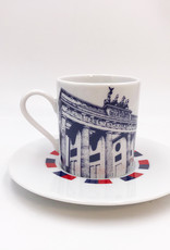 ART-DOMINO® BY SABINE WELZ Berlin Espresso cup 01 - Brandenburg Gate + Berlin Bear