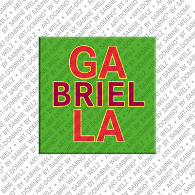 ART-DOMINO® BY SABINE WELZ Gabriella - Aimant avec le nom Gabriella