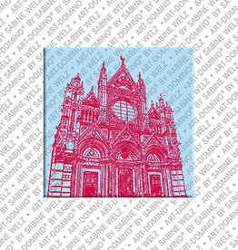 ART-DOMINO® BY SABINE WELZ Aimant - Italie - Siena - 02