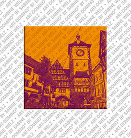 ART-DOMINO® BY SABINE WELZ Magnet - Freiburg - 06