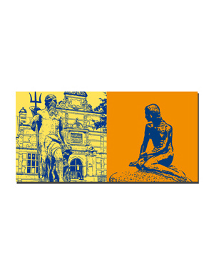 MAGNET-STORIES Copenhagen - Stock market + Mermaid