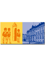 ART-DOMINO® BY SABINE WELZ Copenhagen - Changing of the guard + castle Amalienborg