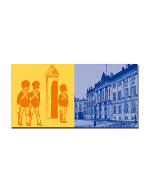 MAGNET-STORIES Copenhagen - Changing of the guard + castle Amalienborg