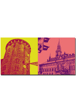 ART-DOMINO® BY SABINE WELZ Copenhagen - Round Tower + Town Hall