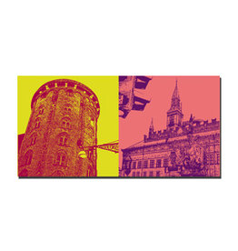 ART-DOMINO® BY SABINE WELZ Image sur toile - Danemark - Copenhague - 5206