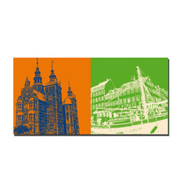 ART-DOMINO® BY SABINE WELZ Image sur toile - Danemark - Copenhague - 5207