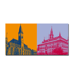 ART-DOMINO® BY SABINE WELZ Image sur toile - Danemark - Copenhague - 5215