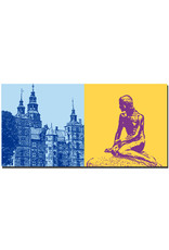 ART-DOMINO® BY SABINE WELZ Copenhagen - Castle Rosenborg + Mermaid