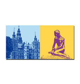 ART-DOMINO® BY SABINE WELZ Image sur toile - Danemark - Copenhague - 5217