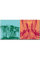 MAGNET-STORIES Kopenhagen - Hot-Dog-Stand + Metro-Station