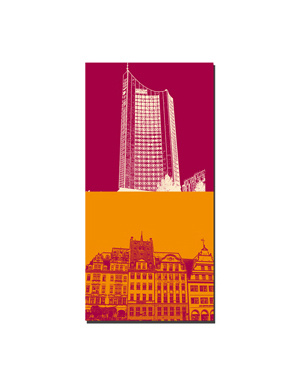 MAGNET-STORIES Leipzig - Gratte-ciel de la ville + maisons de marché