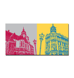 MAGNET-STORIES Picture on canvas - Leipzig - 3311