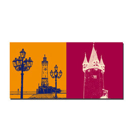ART-DOMINO® BY SABINE WELZ Leinwandbild - Lindau - 7806