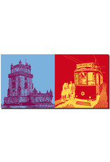 ART-DOMINO® BY SABINE WELZ Lisbonne - Torre de Belèm + Tram 28 MONIZ