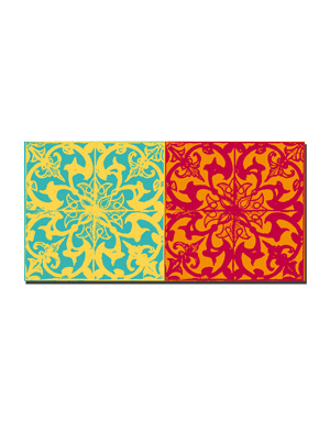 MAGNET-STORIES Lisbonne - Carreau (Azulejo) + Carreau (Azulejo)