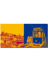 ART-DOMINO® BY SABINE WELZ Lisbon - View over Lisbon + Tram 28 MONIZ