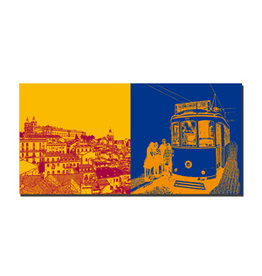 ART-DOMINO® BY SABINE WELZ Leinwandbild - Portugal - Lissabon - 077-08