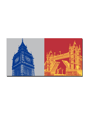 MAGNET-STORIES London - Big Ben + Tower Bridge