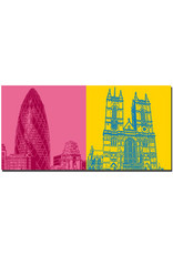 ART-DOMINO® BY SABINE WELZ London - Gherkin Tower + Westminster Abbey