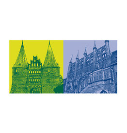 MAGNET-STORIES Picture on canvas - Lübeck - 3100