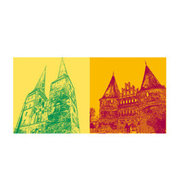 MAGNET-STORIES Picture on canvas - Lübeck - 3104