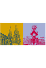ART-DOMINO® BY SABINE WELZ Lübeck - Sainte Marie + Figure du diable