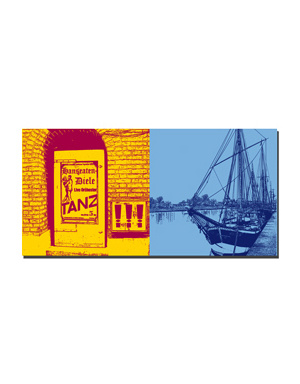 MAGNET-STORIES Lübeck - Panneau hanséatique + Navires