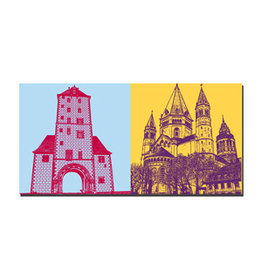 ART-DOMINO® BY SABINE WELZ Leinwandbild - Mainz - 3900