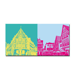 ART-DOMINO® BY SABINE WELZ Leinwandbild - Mainz - 3904