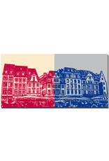 ART-DOMINO® BY SABINE WELZ Mainz - Houses at the market