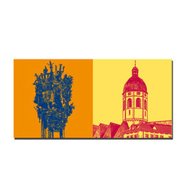 ART-DOMINO® BY SABINE WELZ Leinwandbild - Mainz - 3907