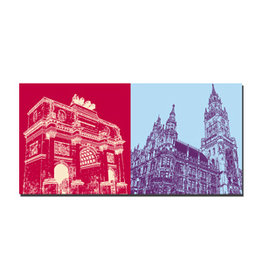 MAGNET-STORIES Image sur toile - Munich - 8018