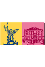 ART-DOMINO® BY SABINE WELZ Munich - Ange de la Paix + Château Nymphenburg