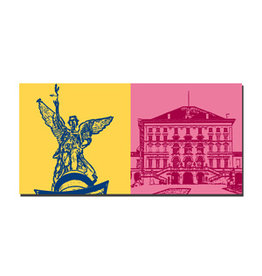 MAGNET-STORIES Picture on canvas - Munich - 8028