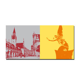 MAGNET-STORIES Leinwandbild - München - 8031