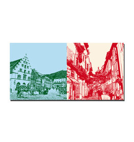 MAGNET-STORIES Leinwandbild - Freiburg - 087-05